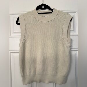 a new day Cream Sleeveless Sweater